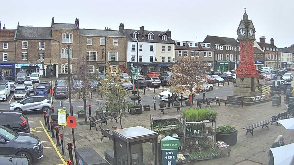 Thirsk webcam overlooking the Market Place