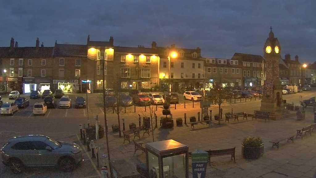 Thirsk webcam overlooking the Market Place