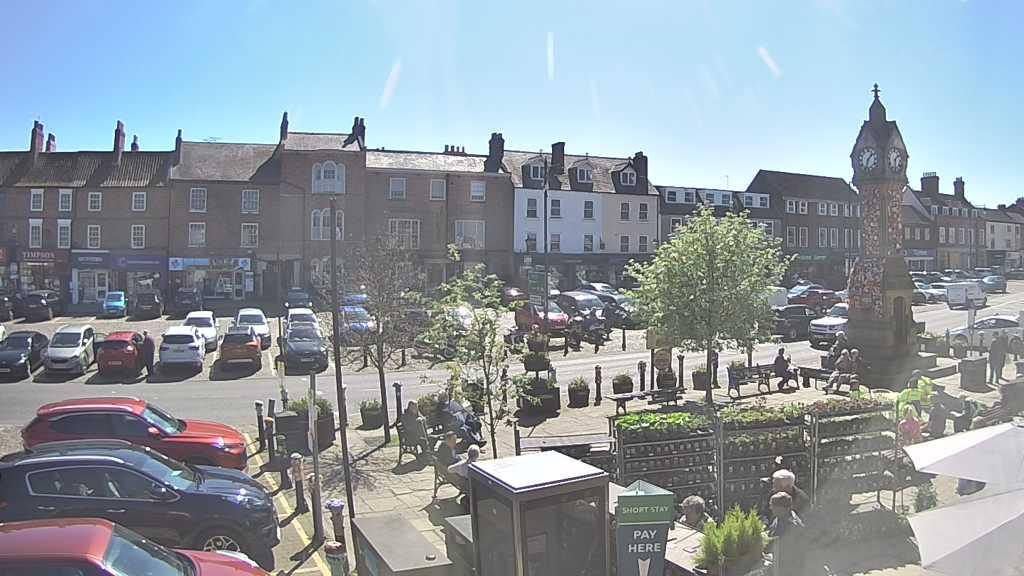 Thirsk webcam overlooking the Market Place