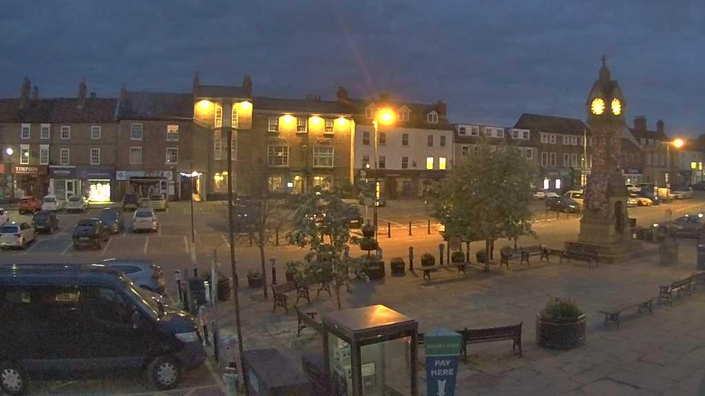 Thirsk webcam overlooking the Market Place