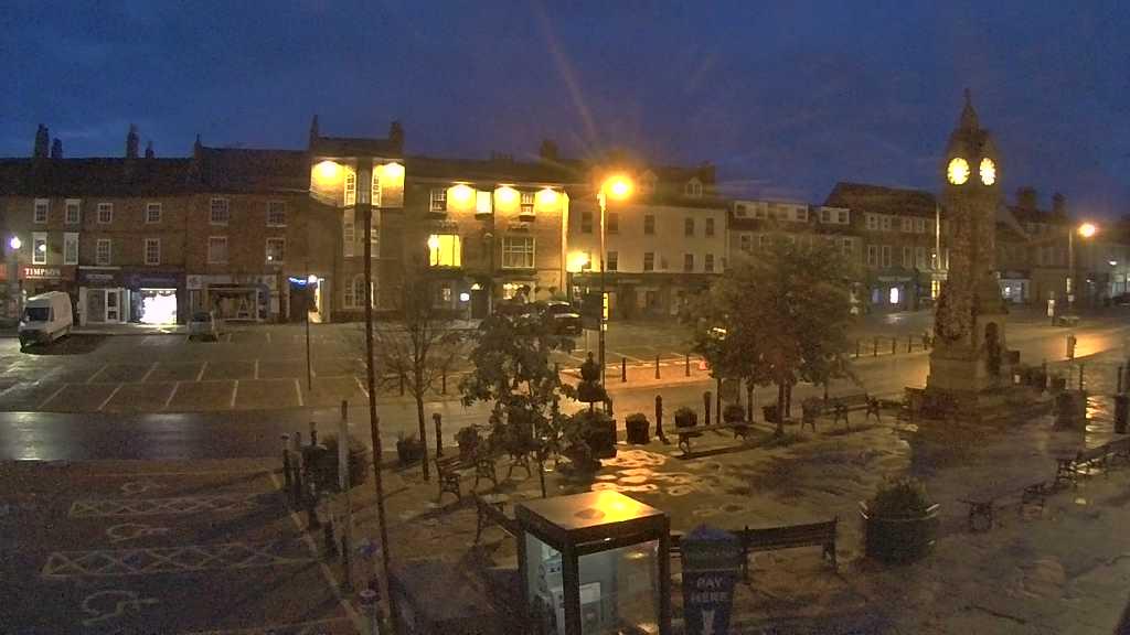 Thirsk webcam overlooking the Market Place